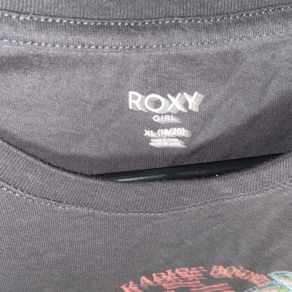 Roxy Kid’s Charcoal Paradise Graphic Tee - Picture 3 of 4